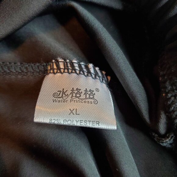 NEW WATER PRINCESS SZ XL 2 Piece Black Swimsuit Boho Cruisewear Vacation - Picture 9 of 11